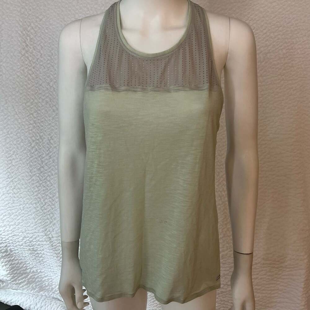 Sweaty Betty Workout Tank Top Size S Green Racerback Mesh